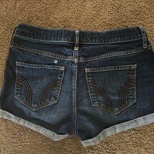 Dark wash Hollister shorts